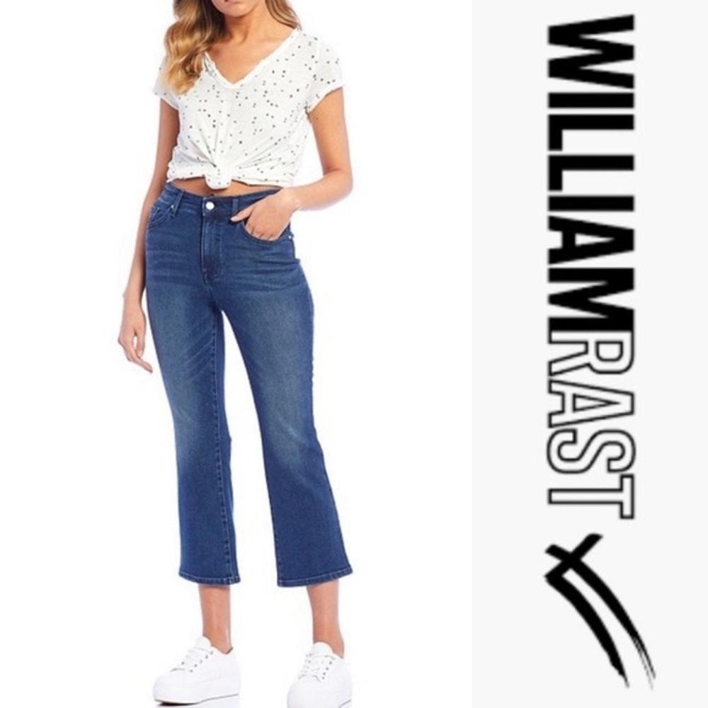 Women’s William Rast dark wash wide leg crop jeans size 6